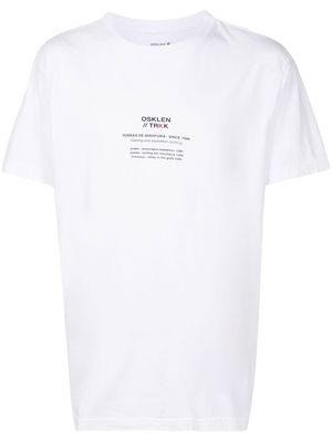 Osklen text print T-shirt - White
