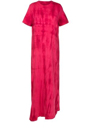 Osklen tie-dye cotton maxi dress - Pink