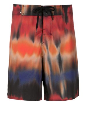 Osklen tie-dye drawstring swim shorts - Multicolour
