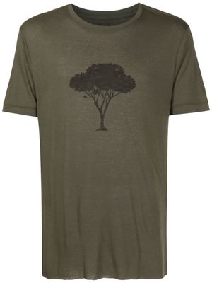 Osklen tree-print detail T-shirt - Green