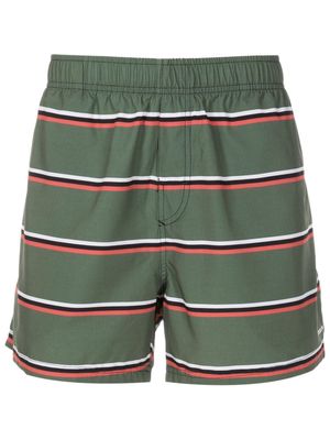 Osklen Tropi striped thigh-length swim shorts - 1312