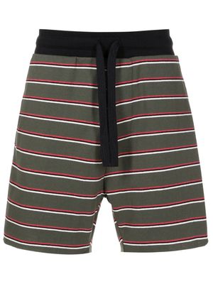 Osklen Tropical stripe-print bermuda shorts - Green