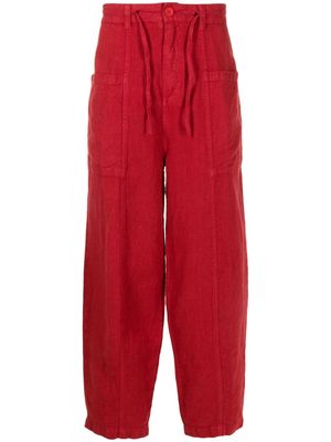 Osklen Tropicalia linen trousers - Red