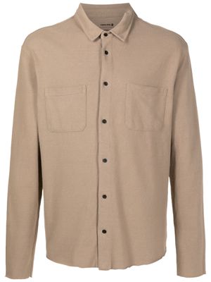 Osklen two-pocket cotton-blend shirt - Brown