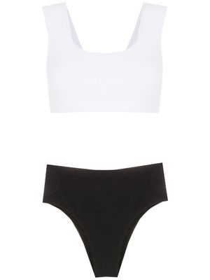 Osklen two-tone bikini set - Black
