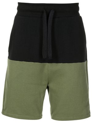 Osklen two-tone panel bermuda shorts - Green