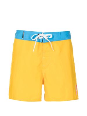 Osklen two-tone surf shorts - Yellow