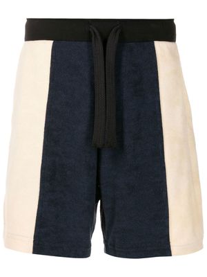 Osklen two-tone towelling shorts - Multicolour