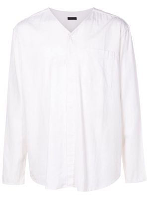 Osklen v-neck long-sleeve shirt - White