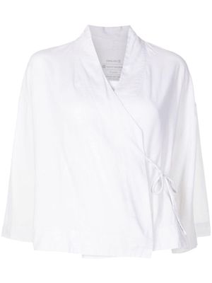 Osklen V-neck tied cardigan - White