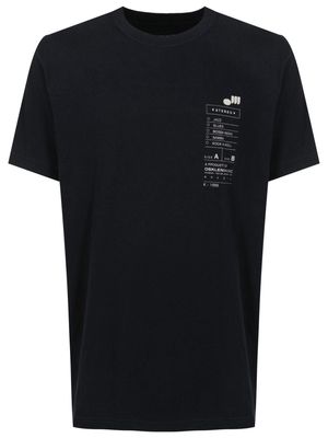 Osklen Vintage Record-Label cotton T-shirt - Black