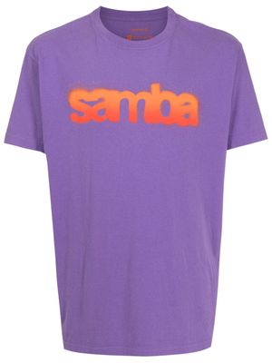 Osklen Vintage Samba mélange-effect cotton T-shirt - Purple