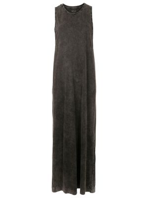 Osklen washed-out maxi dress - Black