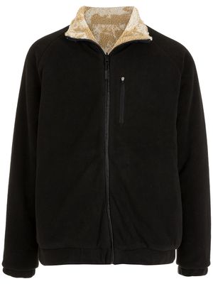 Osklen zip-up high-neck fleece jacket - Black