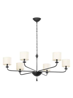 Osmond 5-Light Chandelier - Black Iron