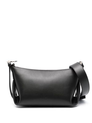 Osoi Bean Twee leather shoulder bag - Black