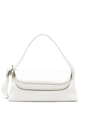 Osoi Folder Knot leather shoulder bag - White