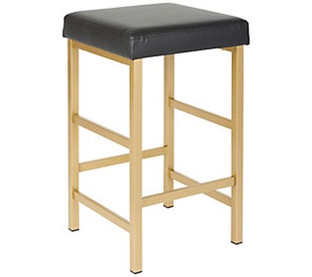 OSP Home Furnishings 26" Goldtone Backless Stoo l