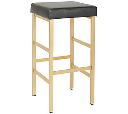 OSP Home Furnishings 30" Goldtone Backless Stoo l