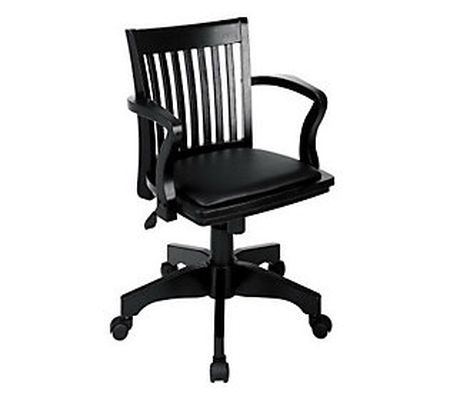 OSP Home Furnishings Deluxe Wood Banker's Chair