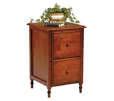 OSP Home Furnishings File Cabinet in Antique Ch rry Finish