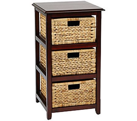 OSP Home Furnishings Seabrook Three-Tier Storag e Unit