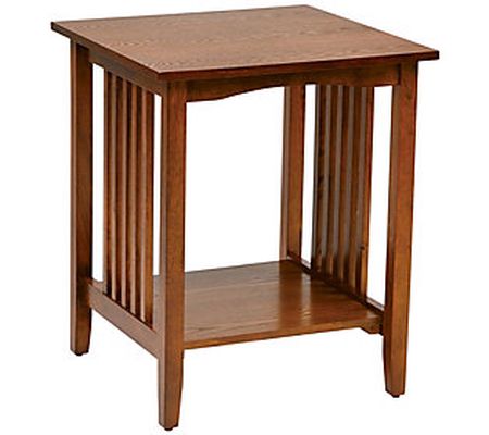 OSP Home Furnishings Sierra Side Table in Ash F inish