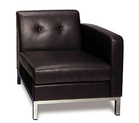 OSP Home Furnishings Wall Street Arm Chair Righ t ArmFacing