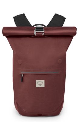 Osprey Arcane 18L Roll Top Backpack in Acorn Red