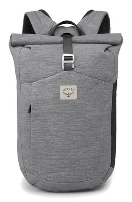 Osprey Arcane Waterproof Roll Top Backpack in Medium Grey Heather