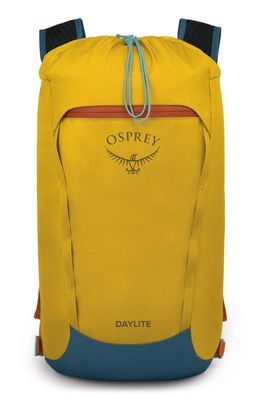 Osprey Daylite Cinch Backpack in Dazzle Yellow/Venturi Blue