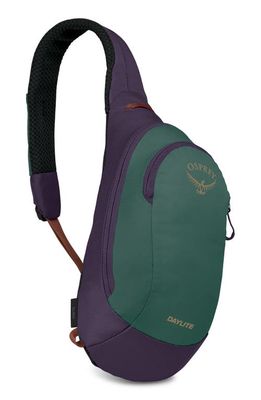 Osprey Daylite Sling Backpack in Axo Green /Enchantment Purple