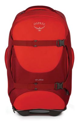 Osprey Shuttle 100L 30-Inch Wheeled Duffle Bag in Diablo Red