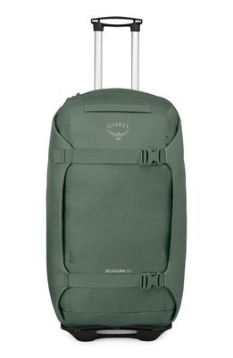 Osprey Sojourn 28-Inch Wheeled Recycled Nylon Travel Pack in Koseret Green