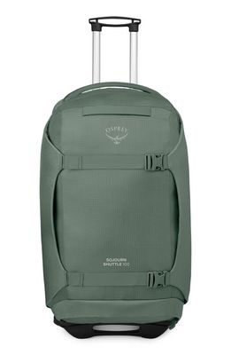 Osprey Sojourn 30-Inch Shuttle Wheeled Recycled Nylon Duffle Bag in Koseret Green