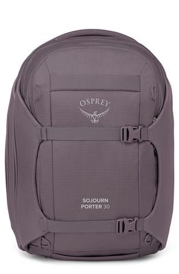 Osprey Sojourn Porter 30-Liter Recycled Nylon Travel Backpack in Graphite Purple