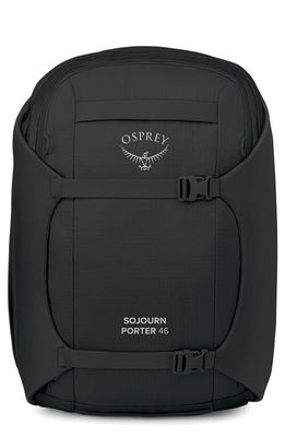 Osprey Sojourn Porter 46-Liter Recycled Nylon Travel Backpack in Black