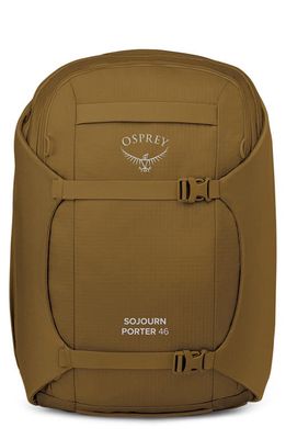 Osprey Sojourn Porter 46-Liter Recycled Nylon Travel Backpack in Brindle Brown