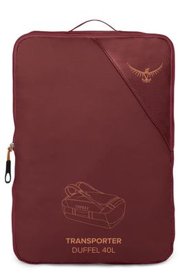 Osprey Transporter 40 Duffle Backpack in Red Mountain