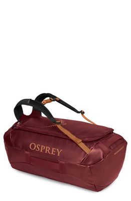 Osprey Transporter 65 Duffle Backpack in Red Mountain