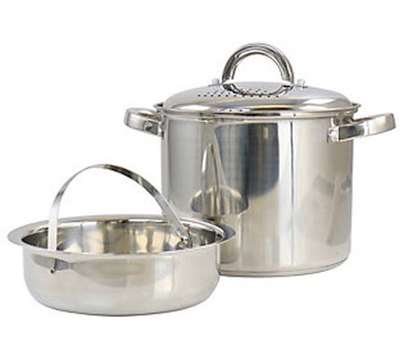 Oster 5 Qt. Stainless Steel Pasta Pot w Straine r Lid