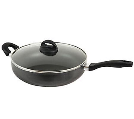 Oster Clairborne 12" Saute Pan with Lid - Charc oal Gray