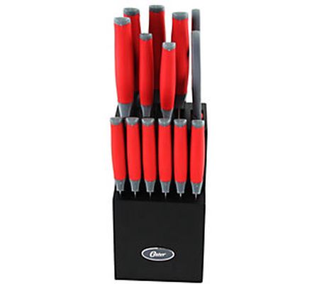 Oster Lindbergh 14-Piece Cutlery Set - Red