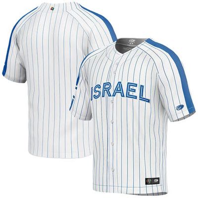 OT SPORTS Men's White Israel Baseball 2023 World Baseball Classic Replica Jersey