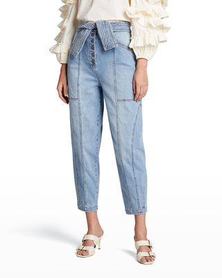 Otto Belted High-Rise Jeans
