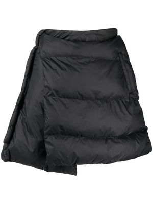 Ottolinger asymmetric padded-design skirt - Black