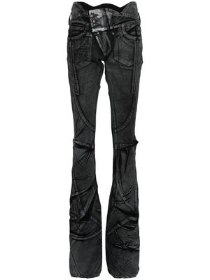 Ottolinger Big Waistband Drape skinny jeans - Black