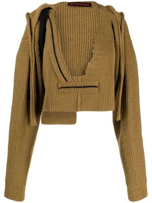 Ottolinger chunky-knit hooded jumper - Brown