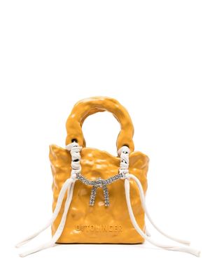 Ottolinger crystal-embellished mini tote bag - Yellow