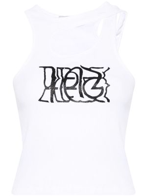 Ottolinger cut-out organic cotton tank top - White